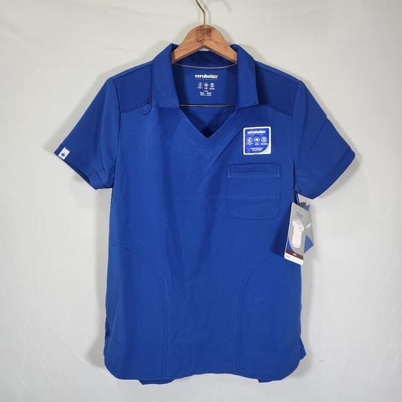 Scrubstar Royal Blue Short Sleeve Tee Casual Essential - Picture 1 of 7
